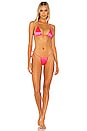 view 4 of 4 TOP BIKINI in Neon Pink