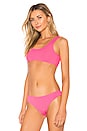 view 2 of 4 Visions Bikini Top in Fluorescent Pink