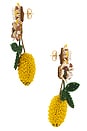 view 2 of 2 PENDIENTES in Yellow