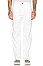 view 1 of 4 Relaxed Premium Painter's Utility Pant in White