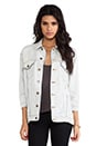 view 1 of 6 BLOUSON EN JEAN KLUM in Whitened