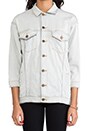 view 5 of 6 BLOUSON EN JEAN KLUM in Whitened
