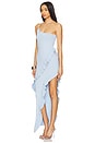 view 3 of 4 Reinforce One Shoulder Dress in Light Blue