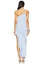 view 4 of 4 Reinforce One Shoulder Dress in Light Blue