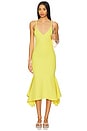 view 1 of 3 Dawn Ribbed Form-Knit Maxi Dress in Yellow