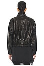 view 4 of 5 Kate Leather Bomber in Noir