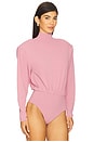 view 3 of 5 Sarah Open Back Bodysuit in Dusty Rose