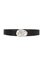 view 1 of 3 D Belt in Black & Silver