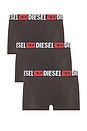 view 1 of 3 Three-pack Of All Over Logo Waist Boxers in Solid & Black