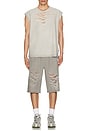 view 4 of 4 Sleeveless Distressed Sweater in Grey
