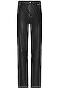 view 3 of 6 Leather Trousers in Black