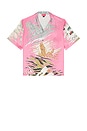 view 1 of 3 Printed Button Up Shirt in Pink
