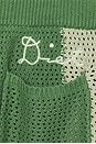 view 3 of 5 Checker Crochet Short in Sage