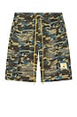 view 4 of 5 Camo Ripstop Cargo Shorts in Blue