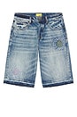 view 4 of 5 Sol Denim Shorts in Indigo