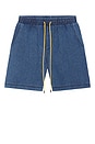view 6 of 6 SHORT DROPOFF in Indigo & Red