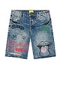 view 7 of 7 SHORT DOODLE in Indigo