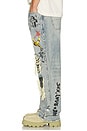 view 5 of 6 Doodle Distressed Denim Jeans in Indigo