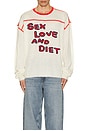 view 3 of 3 SL&D Knit Sweater in Cream & Red
