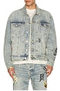 view 4 of 5 Doodle Trucker Jacket in Indigo