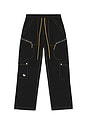 view 1 of 6 Contrast Cargo Pants in Black