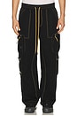 view 4 of 6 Contrast Cargo Pants in Black