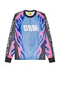 view 1 of 3 Mx Flame Long Sleeve Jersey in Black, Blue, & Pink