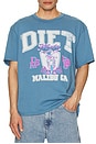 view 3 of 3 Moto Tee in Washed Blue
