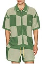 view 4 of 5 Checker Crochet Shirt in Sage