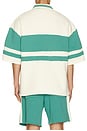 view 2 of 5 POLO FLEECE in Cream & Emerald