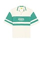 view 5 of 5 POLO FLEECE in Cream & Emerald