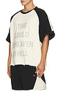 view 2 of 5 CAMISETA HEAVEN in Cream & Vintage Black