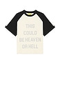 view 6 of 5 CAMISETA HEAVEN in Cream & Vintage Black