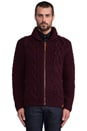 view 1 of 6 Idra Zipper Cardigan in Mahogony