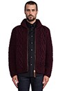 view 2 of 6 Idra Zipper Cardigan in Mahogony