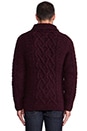 view 4 of 6 Idra Zipper Cardigan in Mahogony