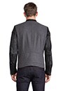 view 4 of 7 Baselt Moto Jacket w/Leather Sleeves in Grey