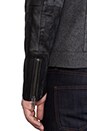 view 7 of 7 Baselt Moto Jacket w/Leather Sleeves in Grey