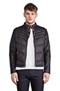 view 2 of 7 Ken Leather Puffer Jacket in Charcoal