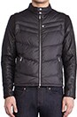 view 5 of 7 Ken Leather Puffer Jacket in Charcoal