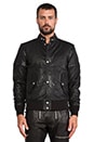 view 2 of 6 GHITA 가죽 자켓 in Black
