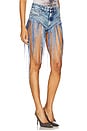 view 2 of 6 Jizz Denim Shorts in Light Wash Denim