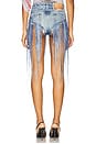 view 4 of 6 Jizz Denim Shorts in Light Wash Denim