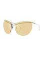 view 2 of 3 Round Sunglasses in Yellow
