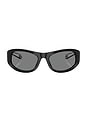 view 1 of 3 Rectangular Sunglasses in Black