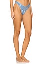 view 3 of 8 X Savage C Lace Thong in Blue