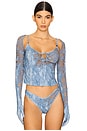 view 1 of 4 X Savage X Fenty Lace Bolero in Blue