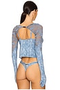 view 3 of 4 X Savage X Fenty Lace Bolero in Blue