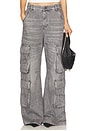 view 1 of 6 Sire Cargo Wide Leg in Black Denim