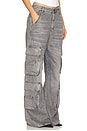 view 2 of 6 Sire Cargo Wide Leg in Black Denim